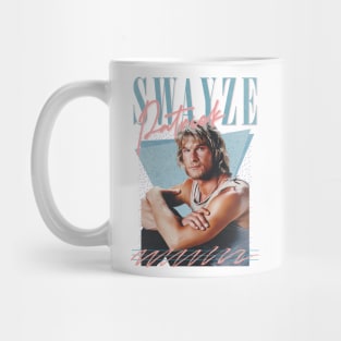 Patrick Swayze ∆ 90s Styled Retro Graphic Design Mug